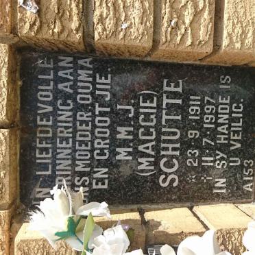 SCHUTTE M.M.J. 1911-1997