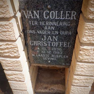 COLLER Jan Christoffel, van 1938-1993 