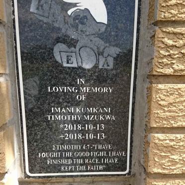 MZUKWA Imani Kumkani Timothy 2018-2018