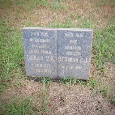 ? Lukas V.R. 1928-1972 &amp; Hermina C.J. 1940-