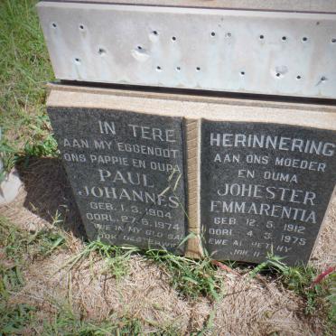 ? Paul Johannes 1904-1974 &amp; Johester Emmarentia 1912-1975