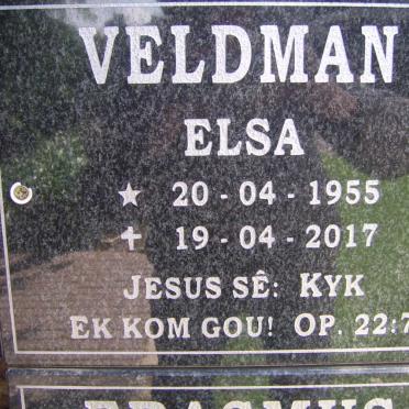 VELDMAN Elsa 1955-2017