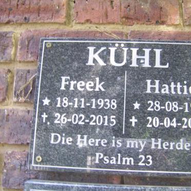 KÜHL Freek 1938-2015 &amp; Hattie 1940-2018