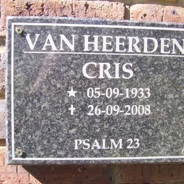 HEERDEN Cris, van 1933-2008
