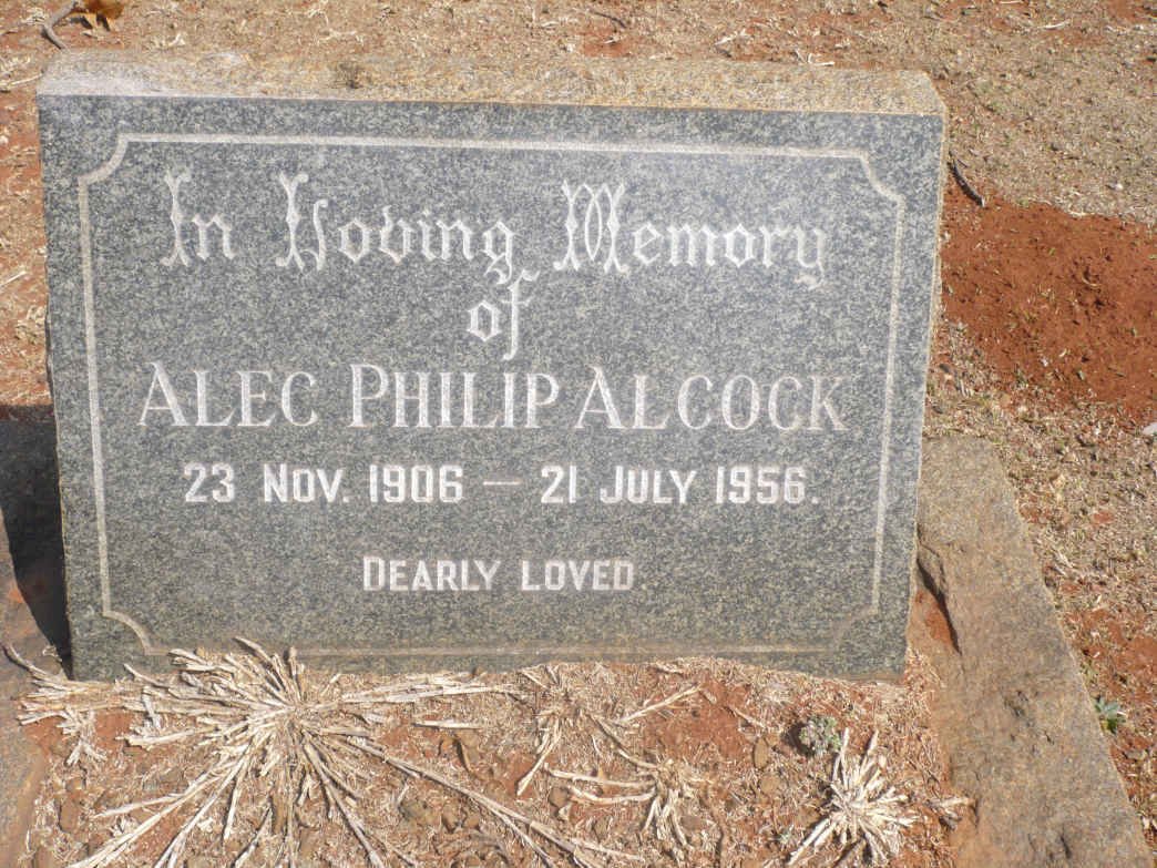 ALCOCK Alec Philip 1906-1956