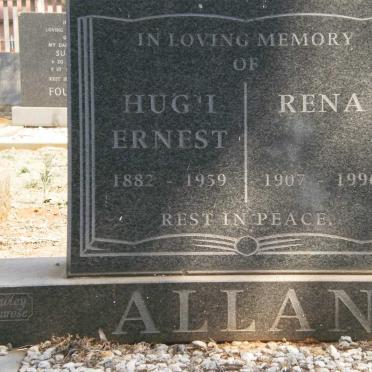 ALLAN Hugh Ernest 1882-1959 &amp; Rena 1907-1996