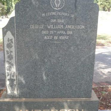 ANDERSON George William -1961