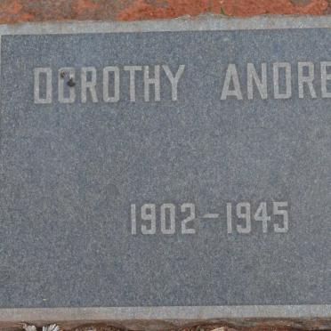ANDREWS Dorothy 1902-1945
