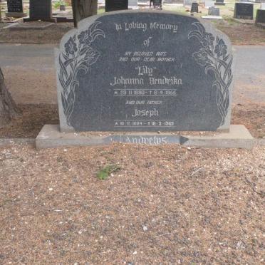 ANDREWS Joseph 1884-1969 &amp; Johanna Hendrika 1890-1955
