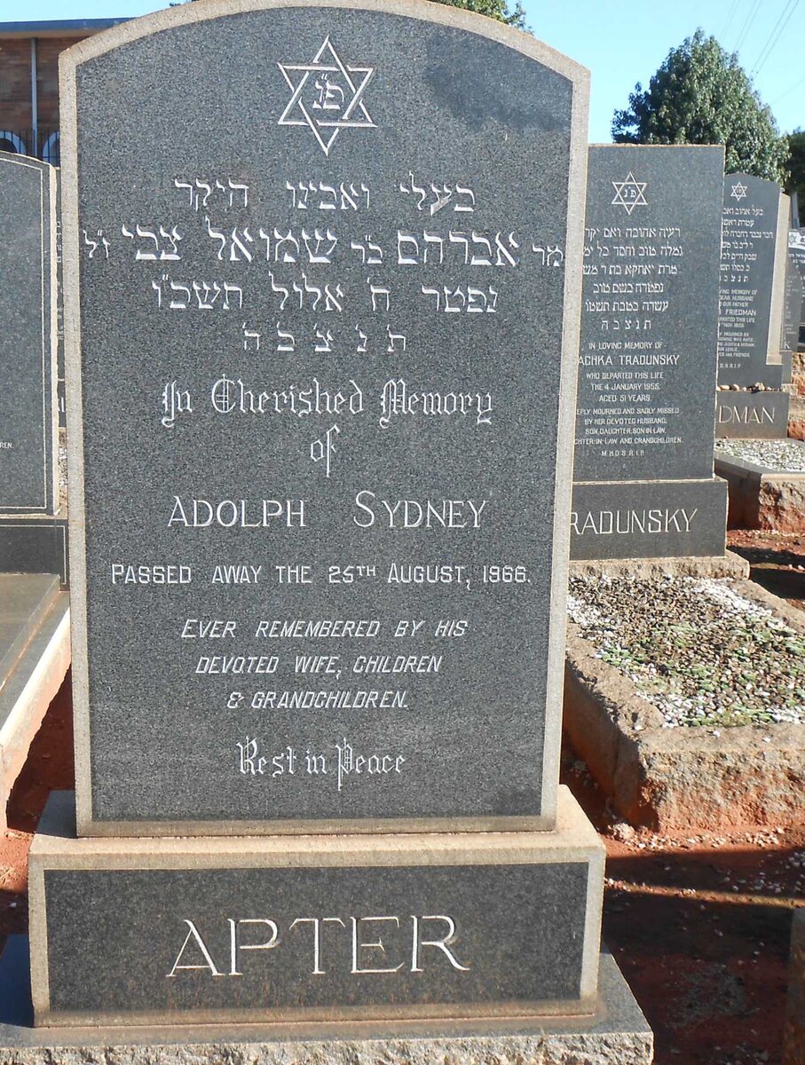 APTER Adolph Sydney -1966