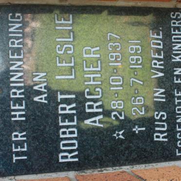 ARCHER Robert Leslie 1937-1991