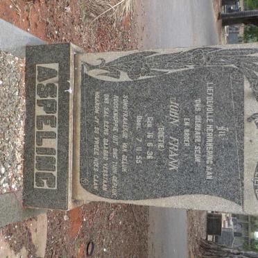 ASPELING John Frank 1936-1955