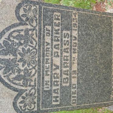 BARRASS Harry Parker -1934