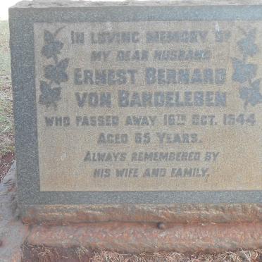 BARDELESEN Ernest Bernard, von -1944