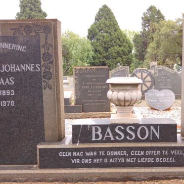 BASSON Gerhardus Johannes Nicolaas 1893-1978 &amp; Anna Christina Elizabeth KERN 1897-1958