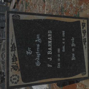 BARNARD F.J. 1911-1966