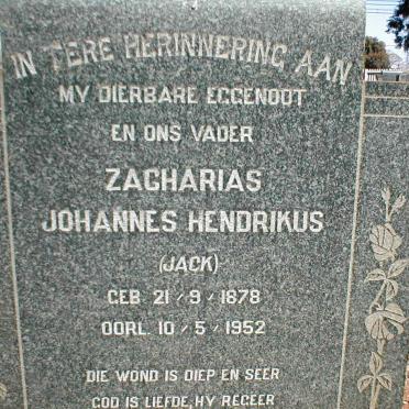 BEER Zacharias Johannes Hendrikus, de 1878-1952