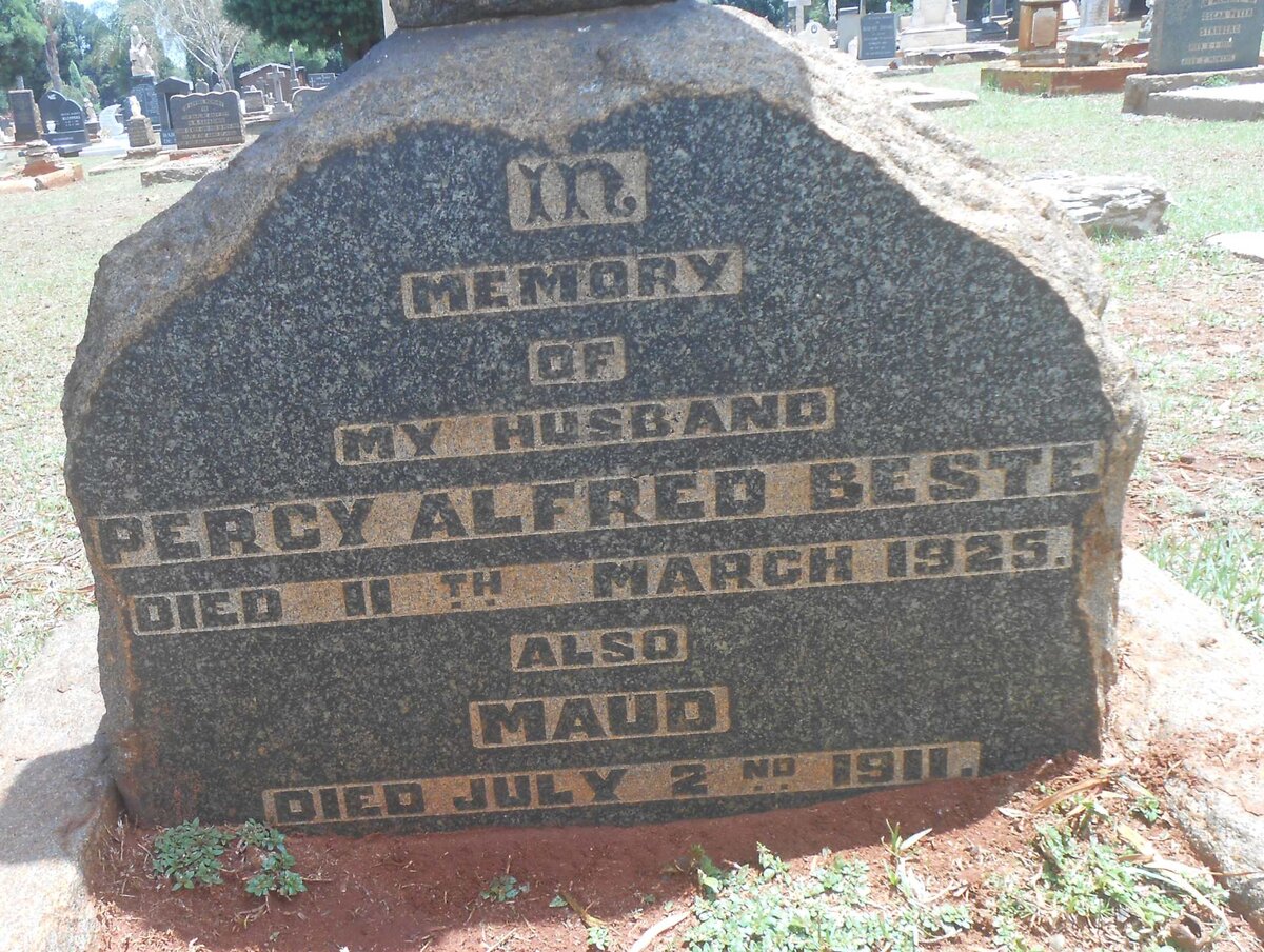 BESTE Percy Alfred -1925 &amp; Maud -1911