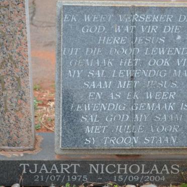 BENADE Tjaart Nicholaas 1975-2004