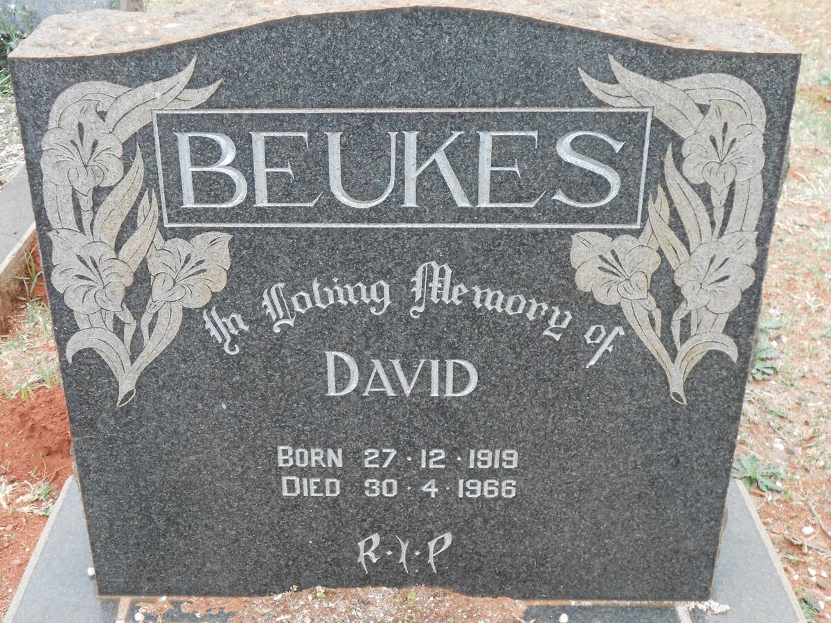 BEUKES David 1919-1966