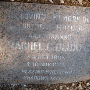 BEUKES Gideon J. 1888-1951 &amp; Rachel C. 1895-1974 :: BEUKES David J. 1916-1963