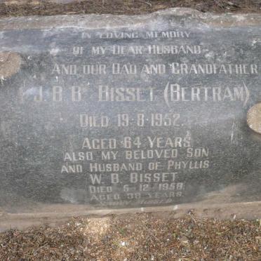 BISSET J.B.B. -1952 :: BISSET W.B. -1958