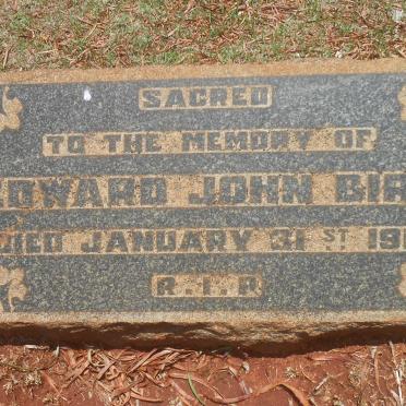 BIRD Edward John -1911