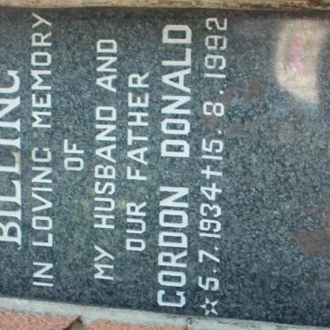 BILLING Gordon Donald 1934-1992