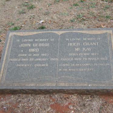 BIRD John George 1887-1960 :: Mc KAY Hugh Grant 18?7-1853