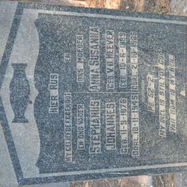 BLIGNAUT Stephanus Johannes 1878-1945 &amp; Anna Susanna V.D. HEEVER 1889-1965