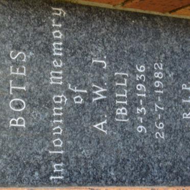 BOTES A.W.J. 1936-1982