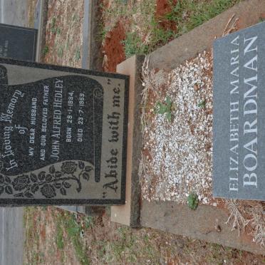 BOARDMAN John Alfred Hedley 1894-1959 &amp; Elizabeth Maria 1916-2003