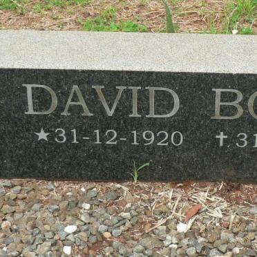 BOSCH David 1920-1999