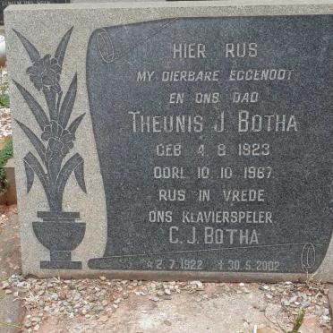 BOTHA Theunis J. 1923-1967 :: BOTHA C.J. 1922-2002