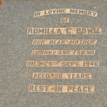 BOWIE Romilla C. -1946