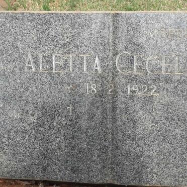 BOOYSEN Johannes Petrus 1926-1986 &amp; Aletta Cecelia 1922-