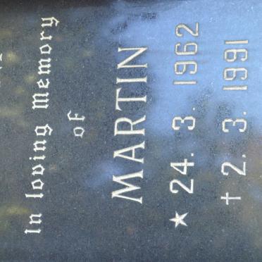 BONI Martin, de 1962-1991