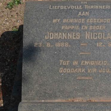 BOSMAN Johannes Nicolaas 1888-1953