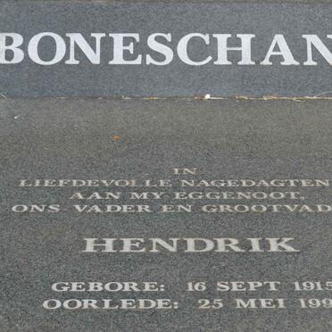 BONESCHANS Hendrik 1915-1998
