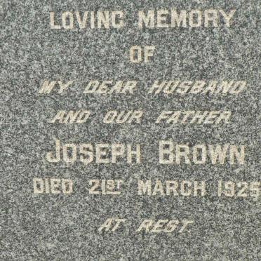 BROWN Joseph -1925