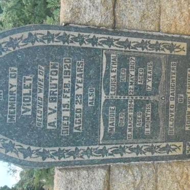 BRUTON Violet -1920 :: BODLEY Maudie -1894 :: BODLEY Louisa Ethal -1907