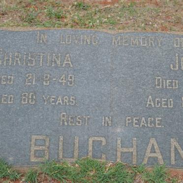BUCHAN John -1952 &amp; Christina -1949