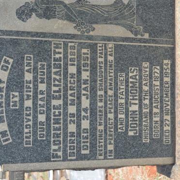 BURGESS John Thomas 1877-1954 &amp; Florence Elizabeth 1888-1951