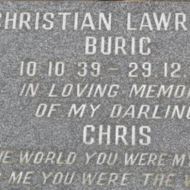 BURIC Christian Lawrence 1939-1983