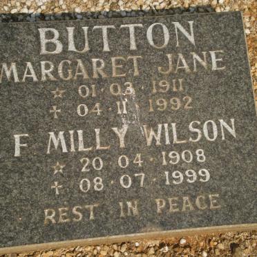 BUTTON Margaret Jane 1911-1992 :: WILSON F. Milly 1908-1999