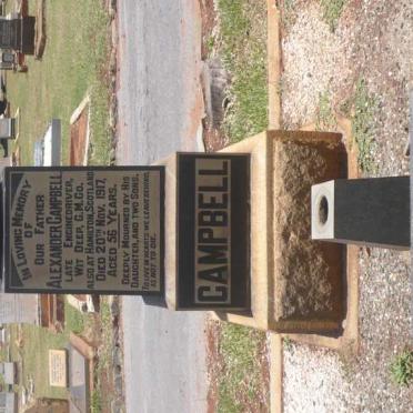 CAMPBELL Alexander -1917 &amp; Mary -1969