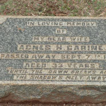 CARINE Agnes H. -1918 :: TINDALL Marjorie Agnes 1911-1969