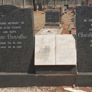 CARVALHO Alirio 1912-1981 &amp; Christina Magdalena 1911-1957
