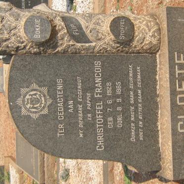 CLOETE Christoffel Francois 1928-1965