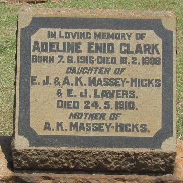 CLARK Adeline Enid 1916-1938